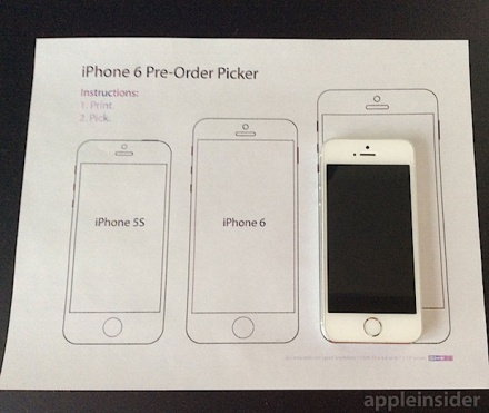 Help Decide Which Size iPhone 6 to Buy with This Printable Guide